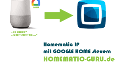Homematic IP mit Google Home steuern