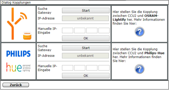 Homematic Philips Hue koppeln 1