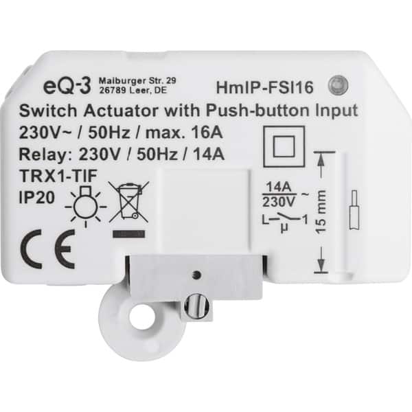 Homematic IP Schaltaktor Unterputz HMIP-FSI16
